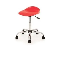 Titan Swivel Senior Stool - 465-555mm Seat Height - Red - T33-R