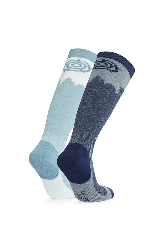TOG24 Women's 'Aprica' Ski Socks in Blue Size: Medium Blue female