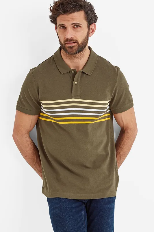 TOG24 Men's 'Bolton' Polo in Khaki Size: 4XL Khaki
