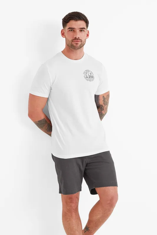TOG24 Men's 'Highland' T-Shirt in White Size: Medium White M