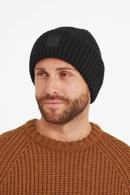 TOG24 Men's 'Jendon' Knitted Hat in Black Black One Size