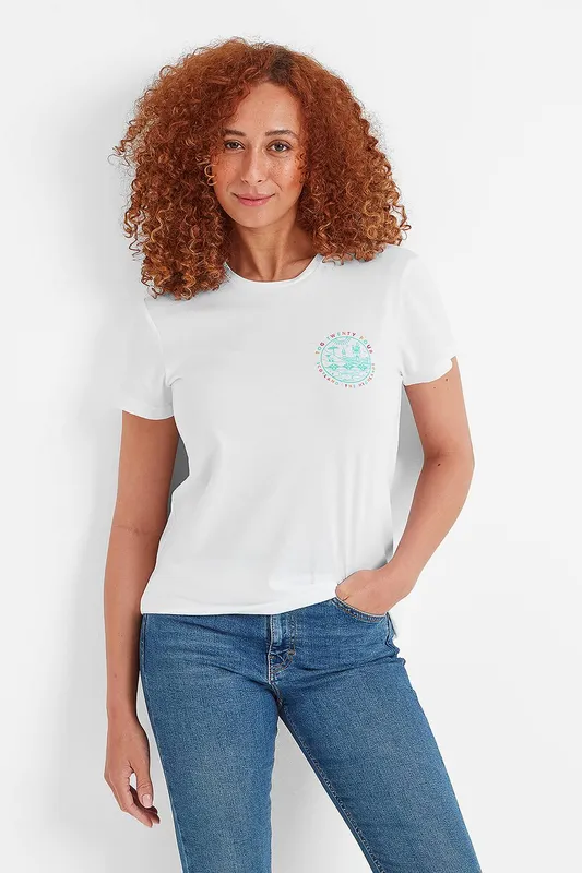 TOG24 Women's 'Highland' T-Shirt in White Size: 12 White