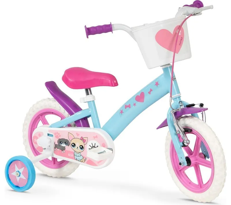 Toimsa Pets 12" Kids' Bike - Blue & Pink, Blue,Pink