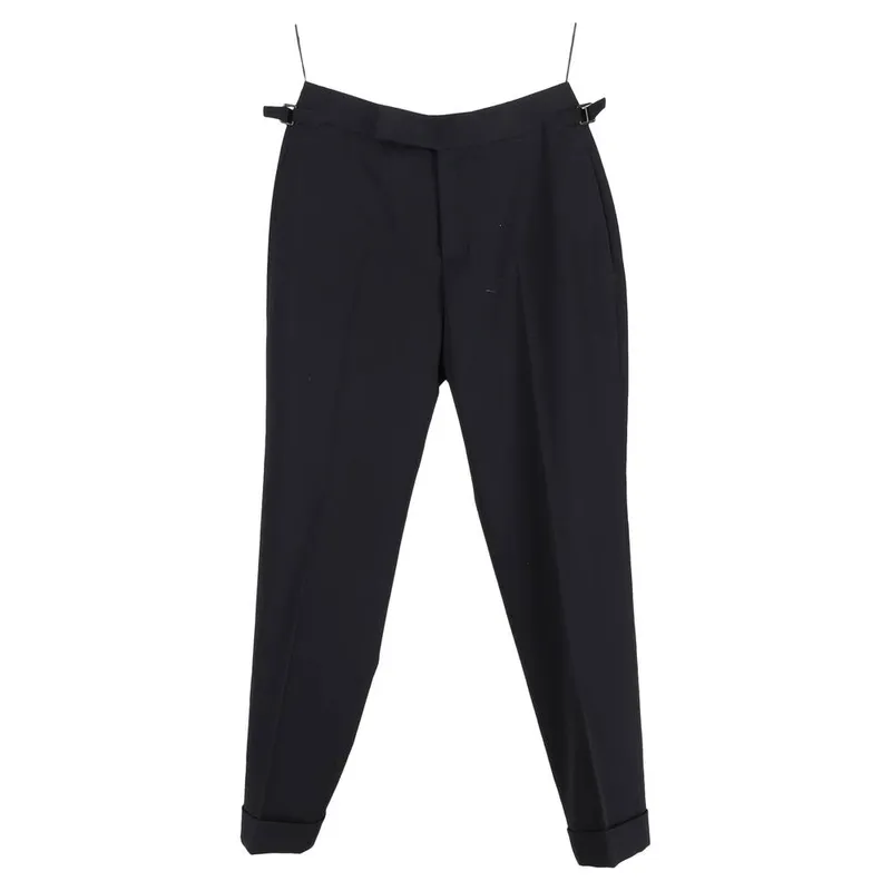 Tom Ford Women's Preloved Trousers in Black Polyester Size: 38 - Black