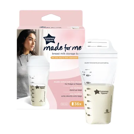 Tommee Tippee Closer To Nature Breast Milk Storage Bags â 36 pcs