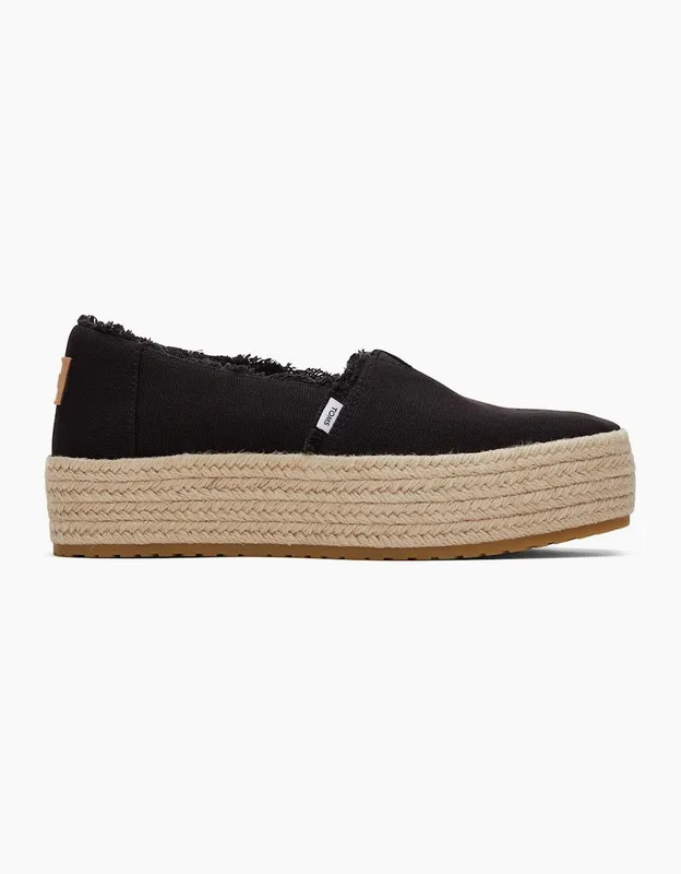Toms Women's Valencia Womens Espadrilles - Black - Size: 4