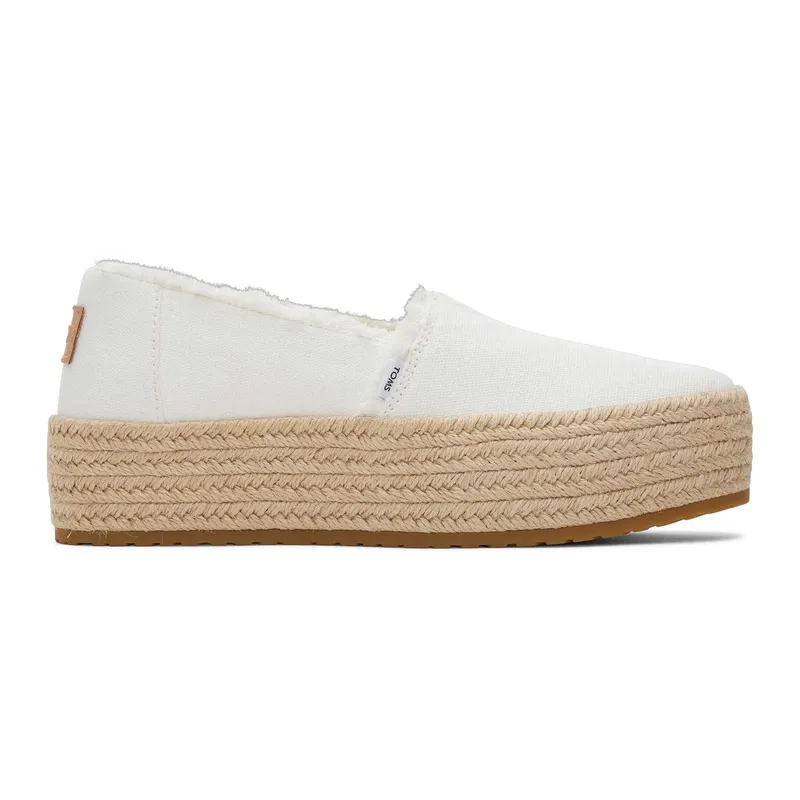 Women's platform espadrilles Toms Valencia Blanc 40