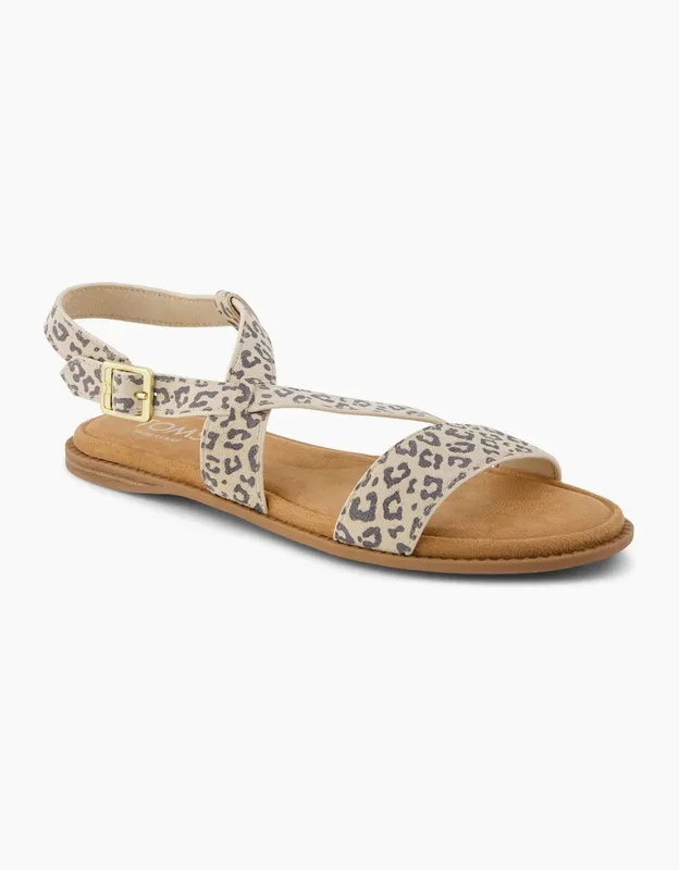 Women's Toms Mar Leather Women's Oatmeal Sandals - Brown - Size: 8