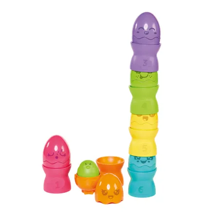 Tomy Toomies Hide & Squeak Egg Stackers