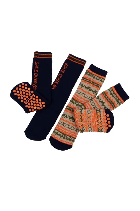 totes Kids Original Slipper-Sox Twin Pack - - Size: 4-6y