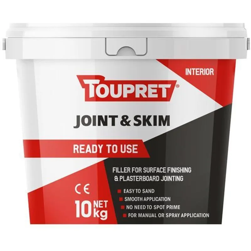 Toupret Ready To Use Joint & Skim 10kg - TOUFGBJP10