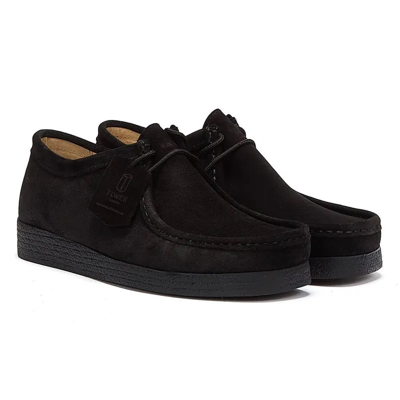 Tower London Unisex Apache Suede Boots in Black Size: 6 Black 6