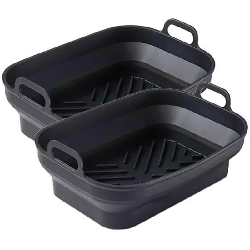 Airfryer Pack of 2 Rectangular Foldable Trays - Tower