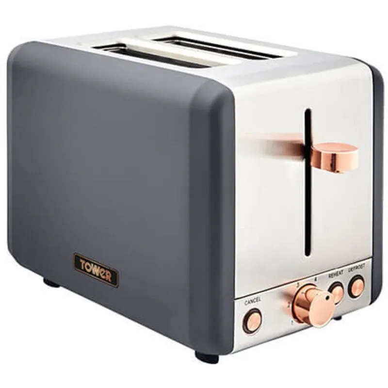 Cavaletto Toaster 2 Slice Grey - Tower