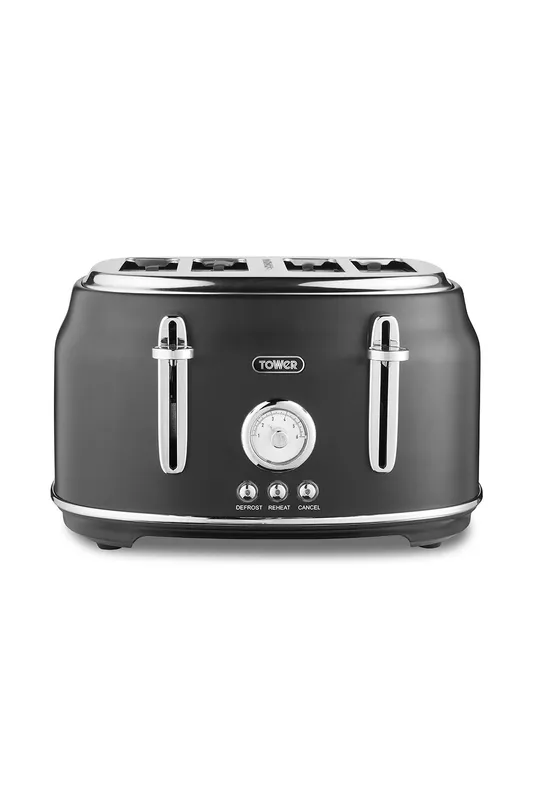 Tower Renaissance 4 Slice Toaster Black