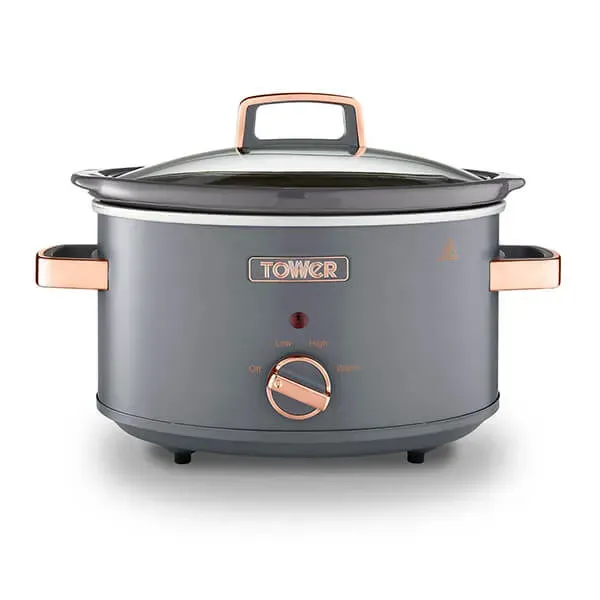 Tower Cavaletto 3.5L Slow Cooker Grey