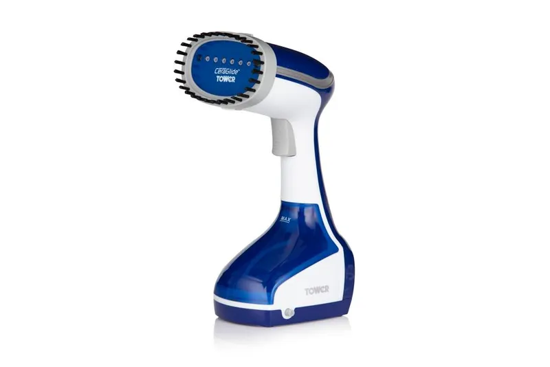 Tower Garment Steamer, Ceraglide, Portable/Travel, 1000W, T22014BLU, Blue/White in Blue - Blue