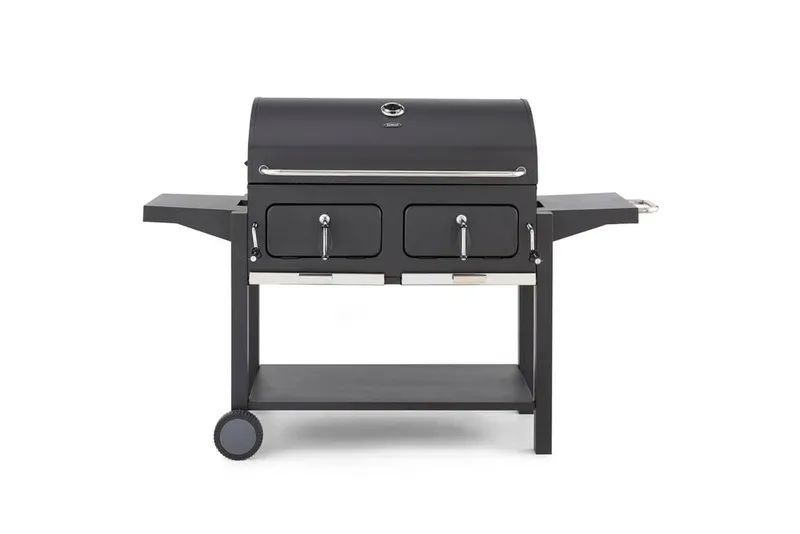 Tower Ignite Duo XL Bbq Grill with Adjustable Grill, Temperature Gauge T978510 in Black Black