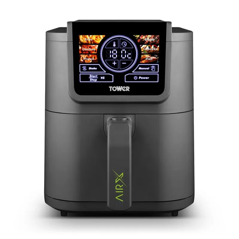 Tower Unisex T17166 Airx 5L Digital Single Basket Air Fryer Grey female