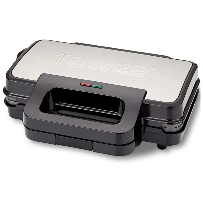 Tower T27031 Deep Fill Sandwich Maker in Black Silver