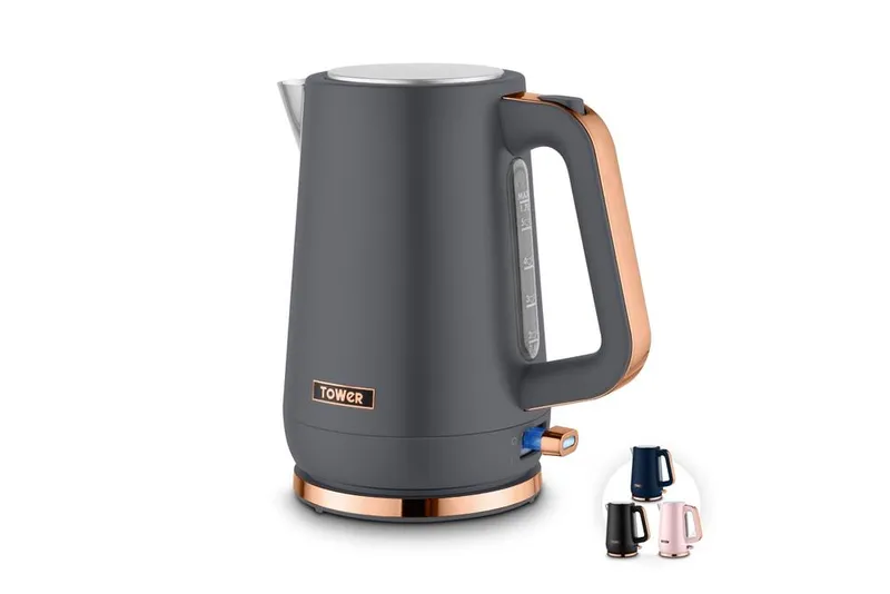 Tower Cavaletto Jug Kettle Grey & Rose Gold - Grey