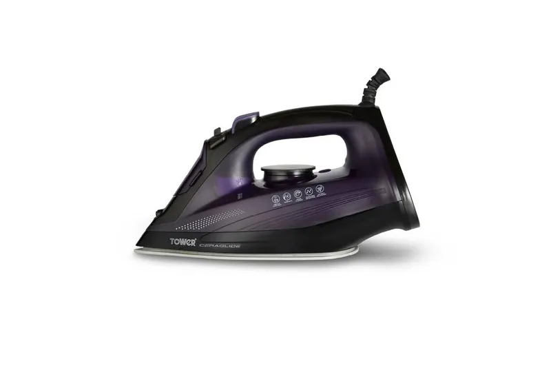 Tower Unisex Steam Iron - Ceraglide, 2600W, T22011, in Purple Purple One Size female
