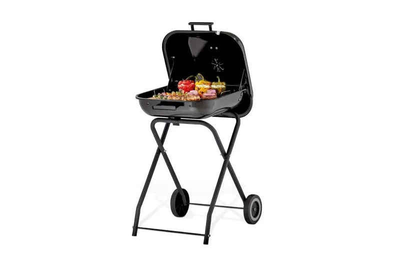 Tower XL Portable Grill with Collapsible Legs & Wheels, Black T978571 - Black - Size: One Size