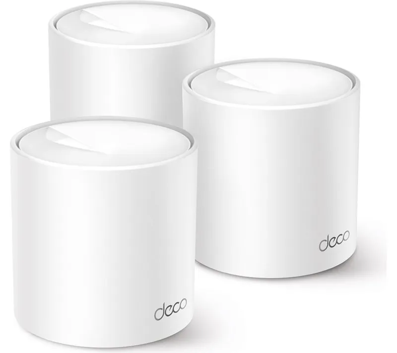 TP-Link Deco X1500 Whole Home Mesh WiFi 6 System - Triple Pack, White