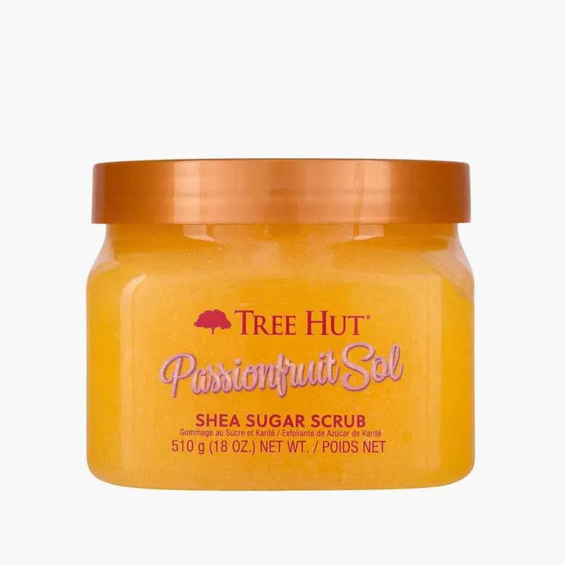Tree Hut Passionfruit Sol Shea Sugar Scrub in Orange - Orange
