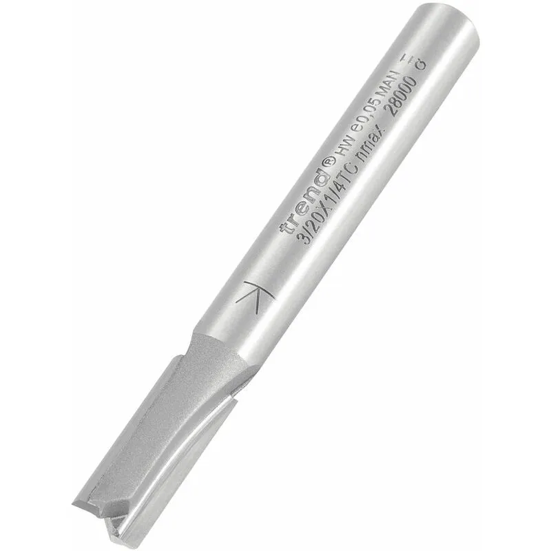 Trend 3/20 x 1/4 Tct Two Flute Cutter 6.3 x 16mm