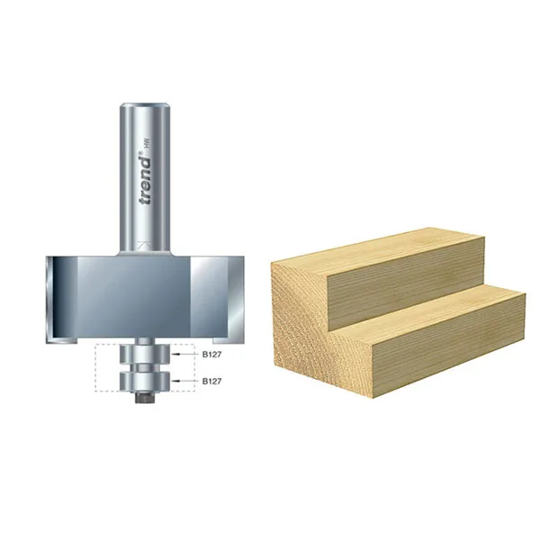 Trend 46/390 x 1/2 Tct Bearing Guided Rebater 22.5mm x 50.8mm