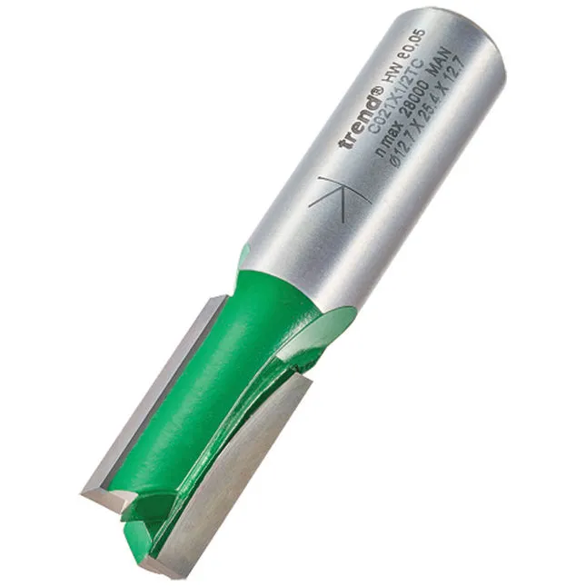 Trend C021X1/2TC Two Flute Straight Cutter