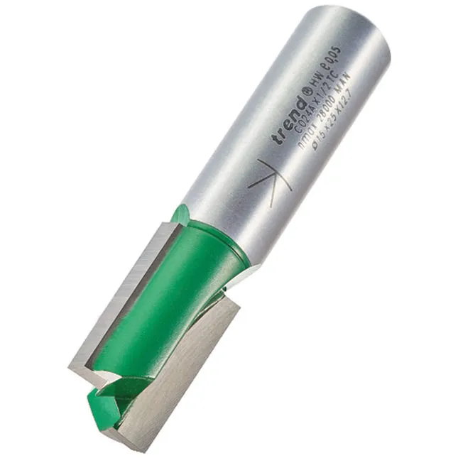 Trend C024AX1/2TC 15 x 25mm Two Flute Straight Cutter
