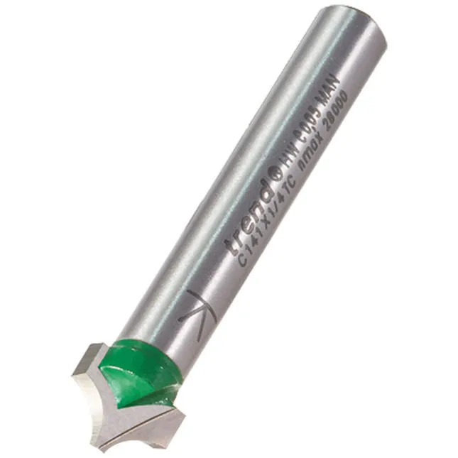 Trend Craftpro Panel and Veining Router Cutter 9.5mm 7.5Mmm 1/4"