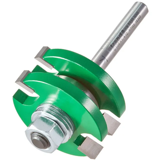 Trend Craftpro Tongue and Groover Router Cutter Set 41mm 6.35mm 1/4"