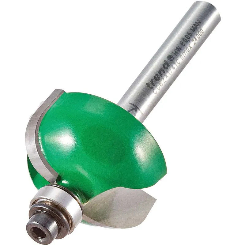 Trend Craftpro Radius Bearing Guided Router Cutter 28.5mm 14.3mm 1/4"