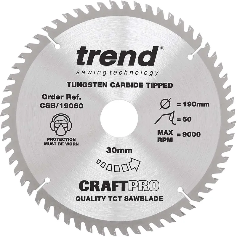 Trend Csb/19060 Craft Saw Blade 190x30mm 60T