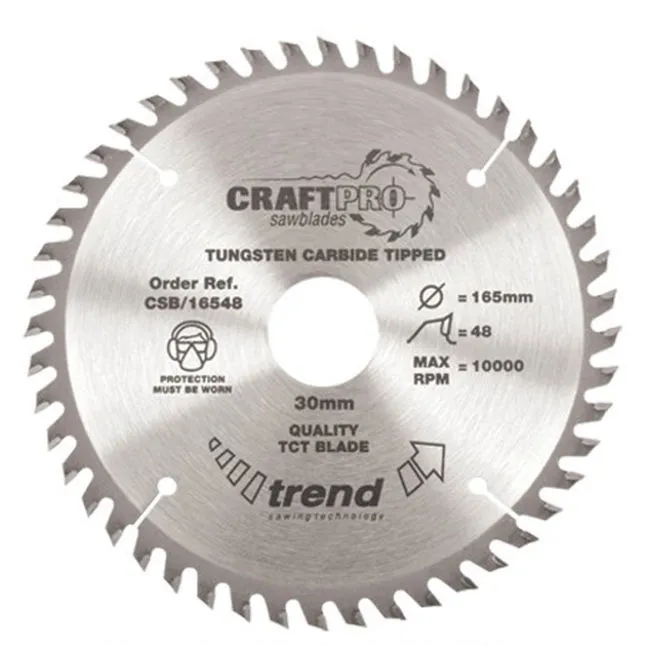 Trend Csb/16548 Craft Saw Blade 165x20mm 48T