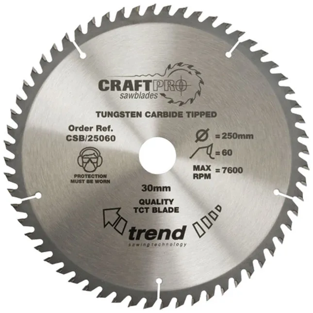 Trend Csb/18458 Craft Saw Blade 184mm X 58 Teeth X 30mm