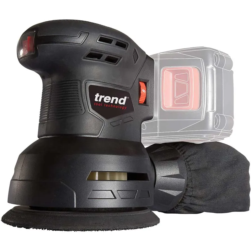 Trend T18S 18V 125mm Random Orbital Sander (Bare Unit)