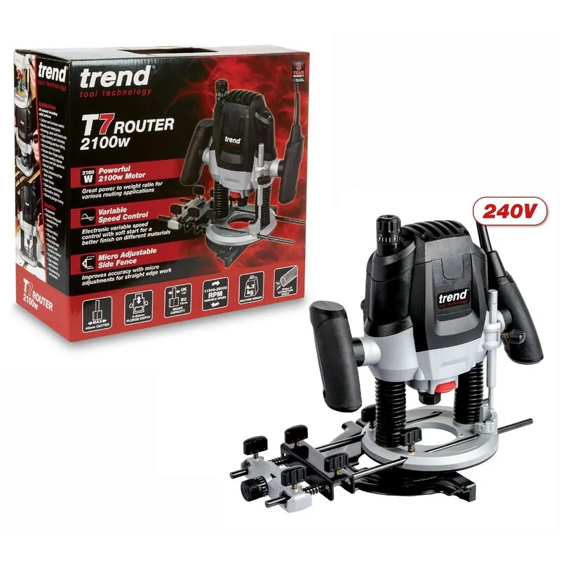 Trend - T7EK 1/2" Variable Speed Router 230V