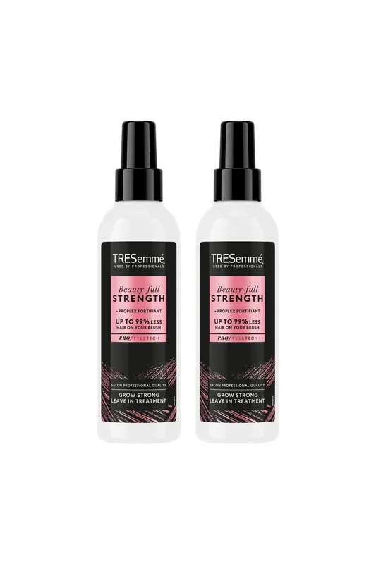 Tresemme Beauty-Full Strength Grow Strong Leave-In 'Hair Fall Treatment', 2 Pack of 200ml in Black - Black