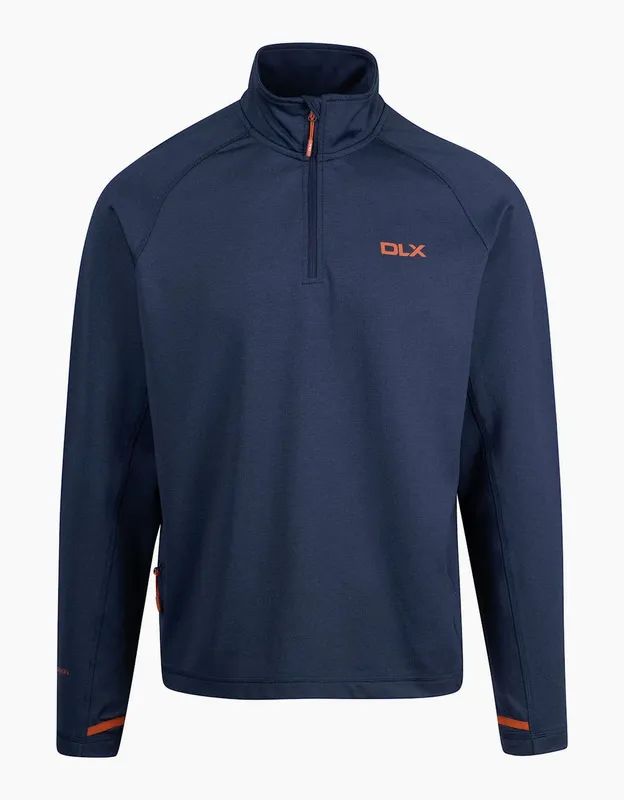 Men's Trespass Mens Gleeson Dlx Marl Top - Navy - Size: XS
