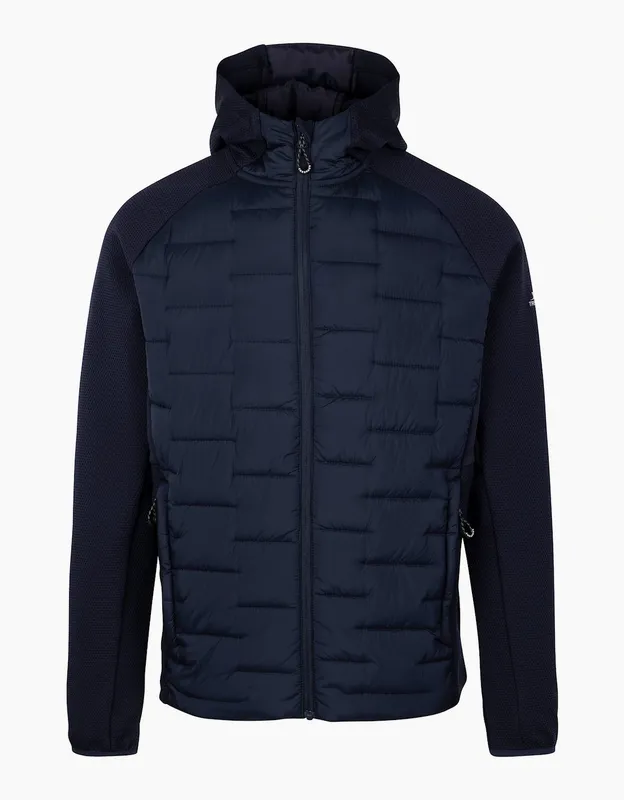 Men's Trespass Mens Heber Hybrid Hoodie - Navy - Size: 38