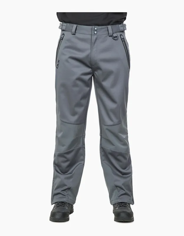 Men's Trespass Mens Holloway Waterproof Dlx Trousers - Black/Grey - Size: Xxl