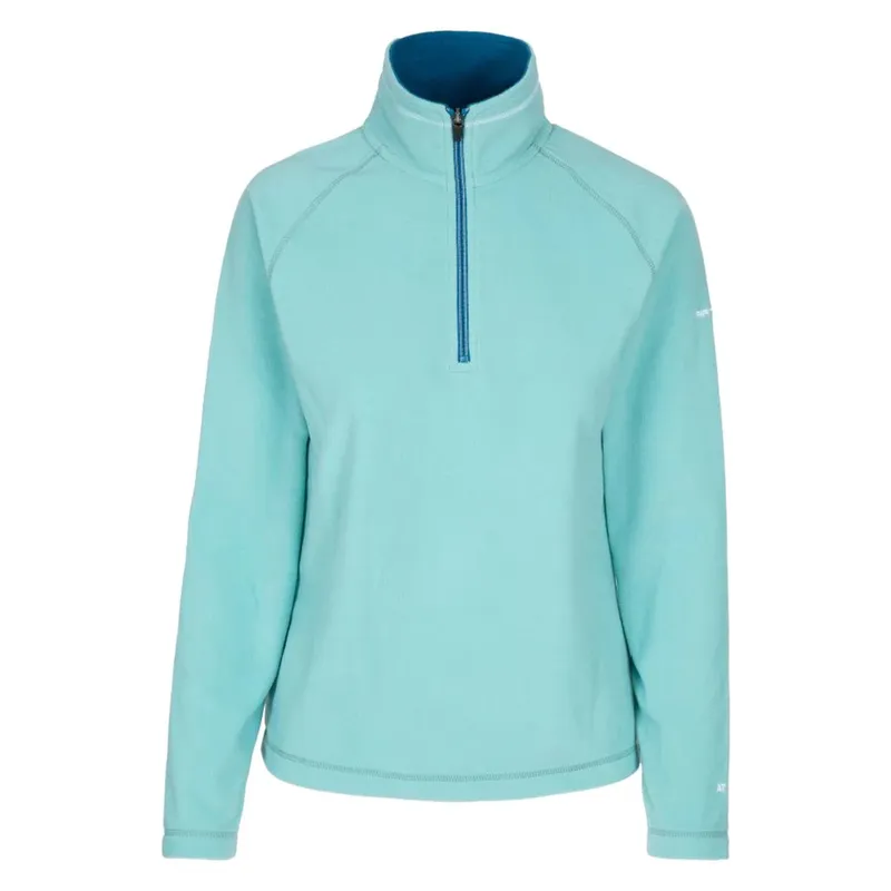 Trespass Childrens Girls Sybil Half Zip Microfleece Top (Teal Mist) - Size 3-4y