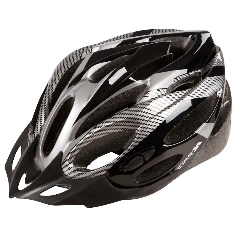 Trespass Crankster Cycling Helmet in Black Size: S/M Black S/M