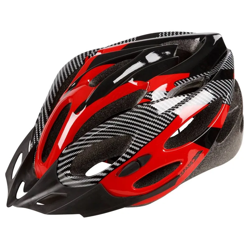 Trespass Unisex Crankster Cycling Helmet in Dark Red Size: Large/XL Dark Red female