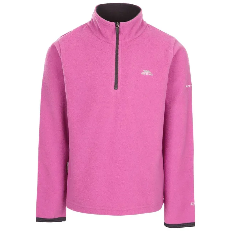 Trespass Girl's Sybil Micro Fleece in Pink Size: 2-3 Years Pink 2-3 Years