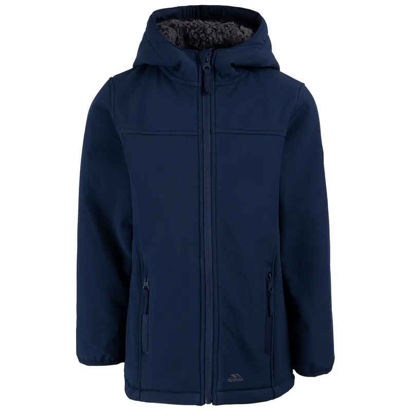 Trespass Kristen Soft Shell Jacket in Navy Size: 11-12 Years Navy 11-12 Years